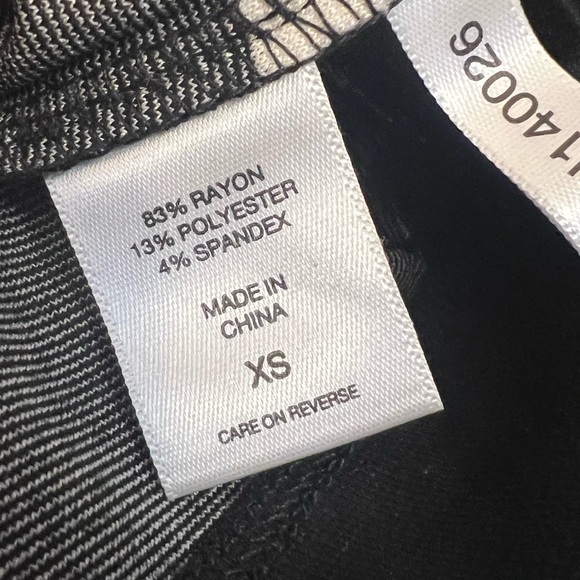 NY&Co soho street Black & White Striped Mock Neck Dress - Picture 4 of 5